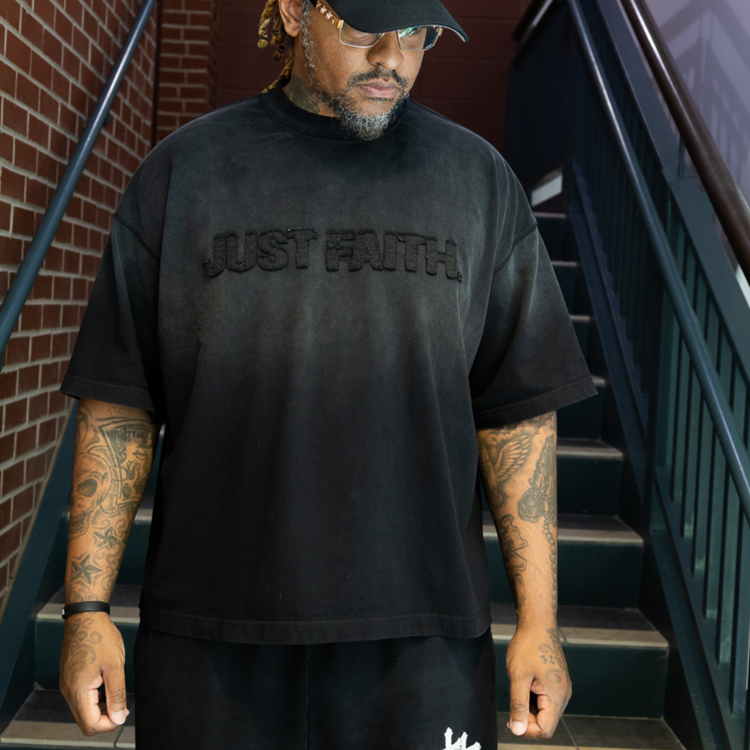 JUST FAITH Blackout Tee (PREORDER)