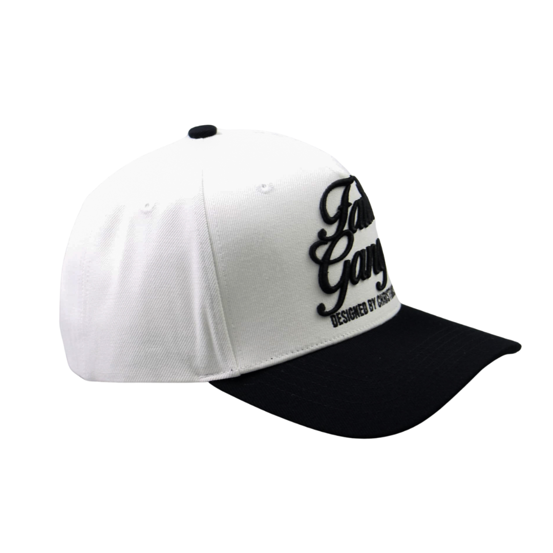 Faith Gang Snapback Hat - White/Black