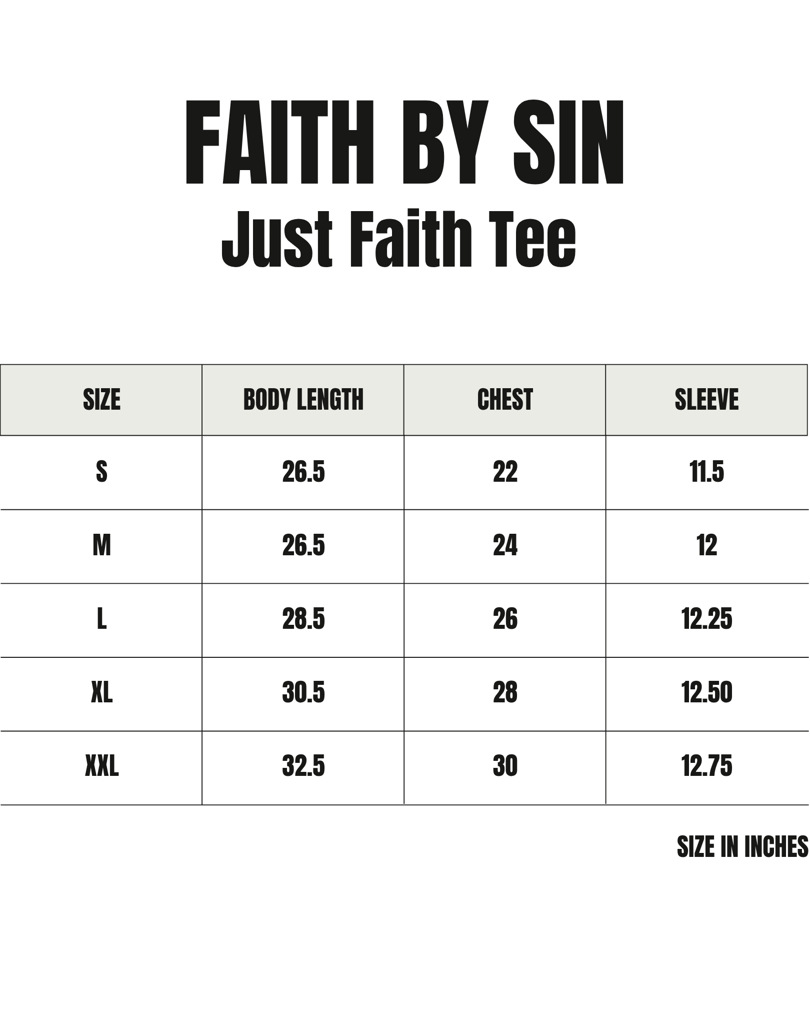 Just Faith Tee (PREORDER)