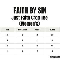 Just Faith Crop Tee (Women's)