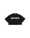 JUST FAITH OVERSIZED CROPPED TEE