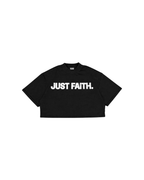 JUST FAITH OVERSIZED CROPPED TEE