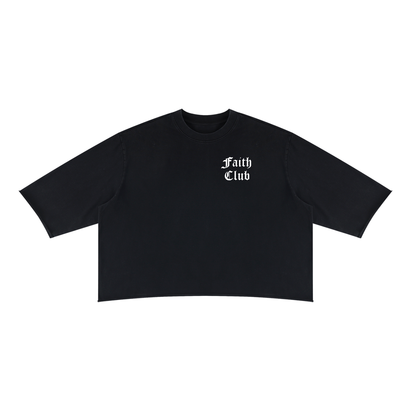 Faith Club Raw Hem Boxy Tee