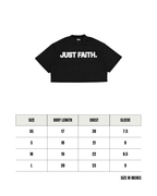 JUST FAITH OVERSIZED CROPPED TEE