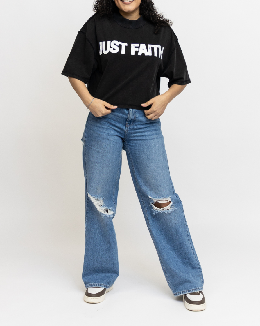 Just Faith Crop Tee (Women's)