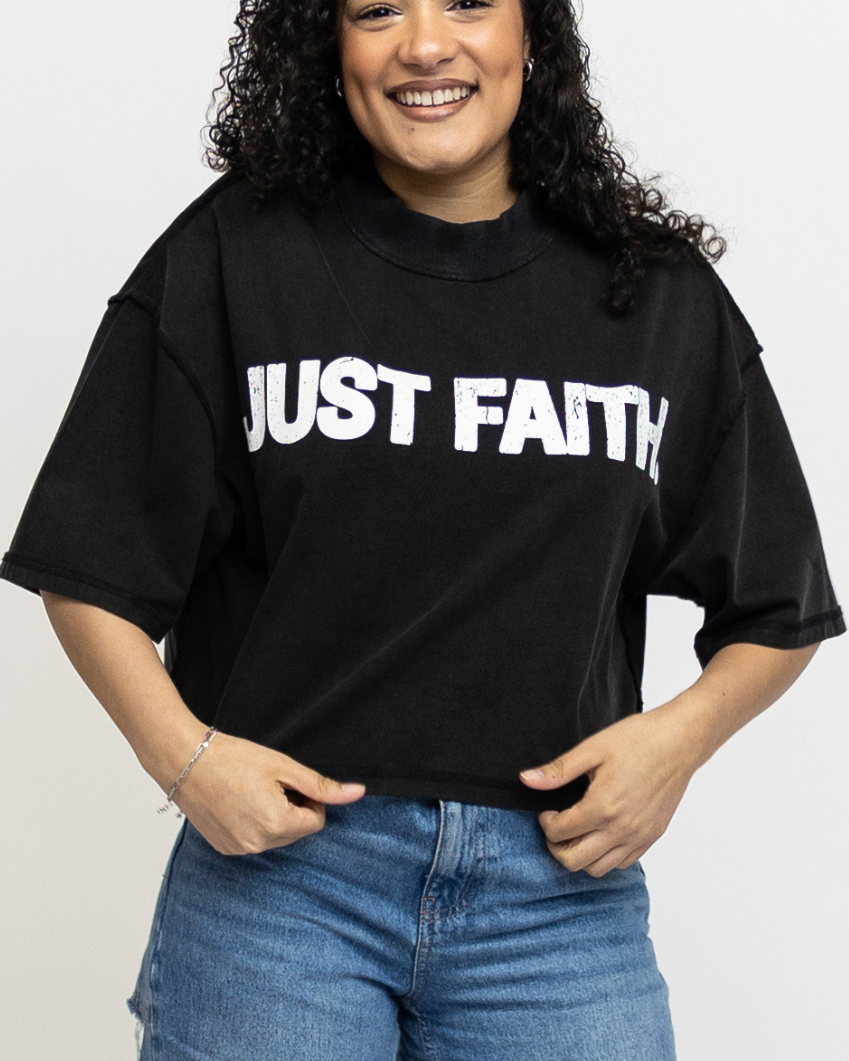 Just Faith Crop Tee (Women's)